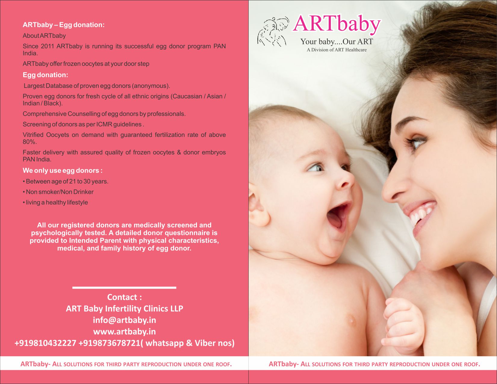 Brochure ARTbaby fertility clinic India